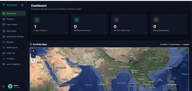 C-Scanner Satellite Land Analytics Platform
